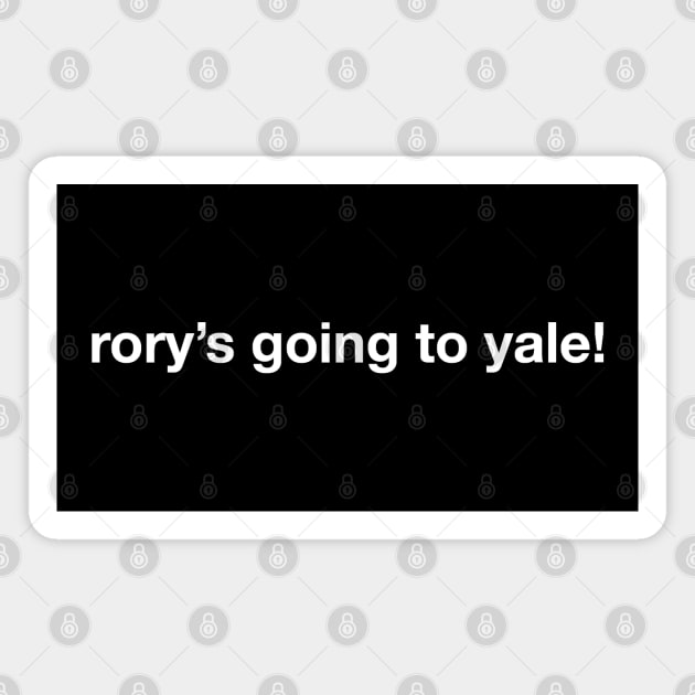 rory's going to yale! Magnet by Expandable Studios